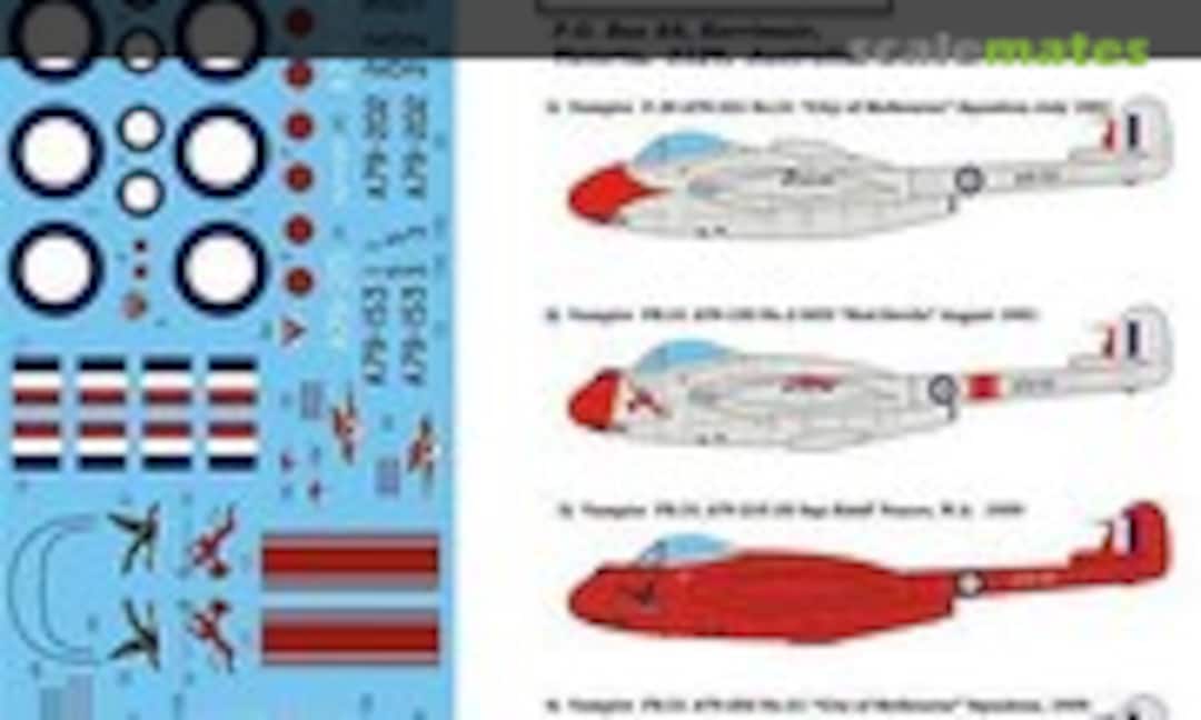 1:48 De Havilland Vampire F.30 & FB.31 - RAAF (Novascale N-48055) N-48055