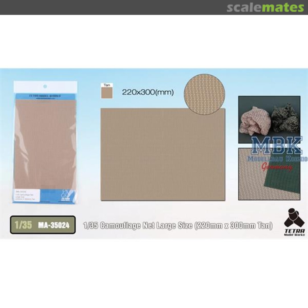 Boxart Camouflage Net Large Size MA-35024 Tetra Model Works Boxart Camouflage Net Large Size MA-35024 Tetra Model Works