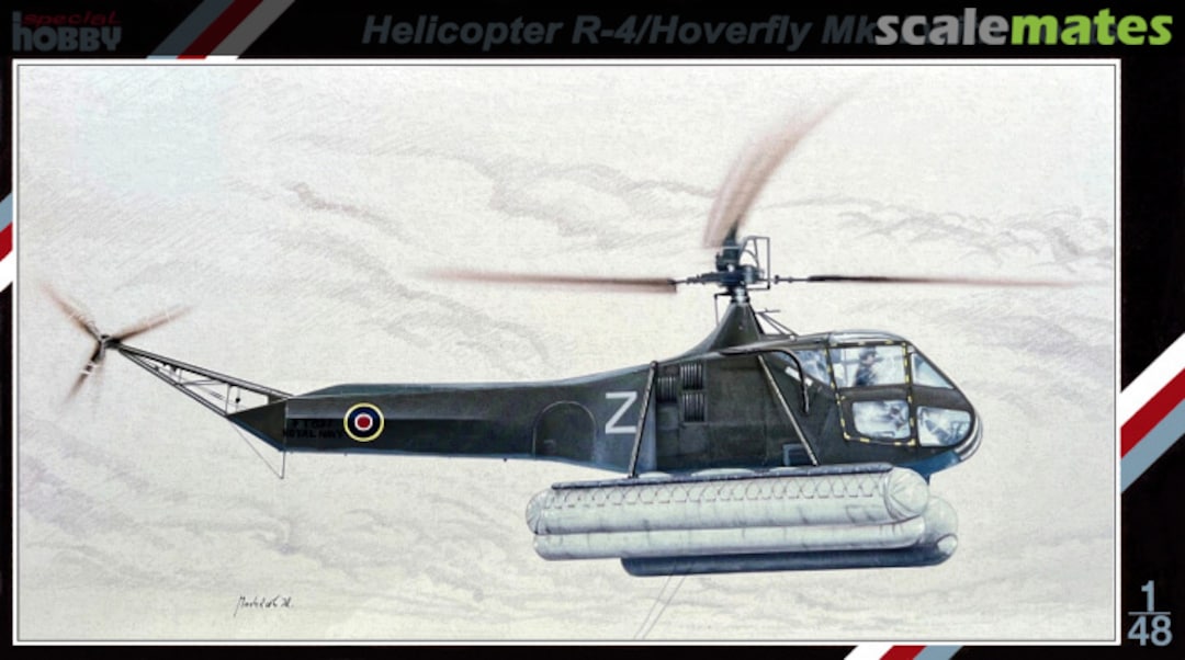 Boxart Helicopter R-4/Hoverfly Mk.I with floats SH48030 Special Hobby Boxart Helicopter R-4/Hoverfly Mk.I with floats SH48030 Special Hobby