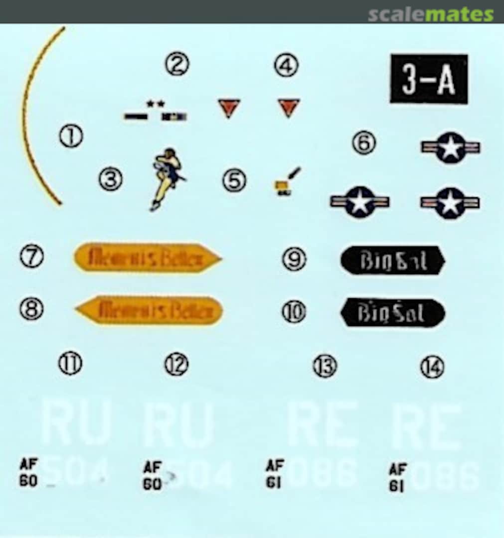 Contents F-105D Thunderchief 03A F-Toys Contents F-105D Thunderchief 03A F-Toys