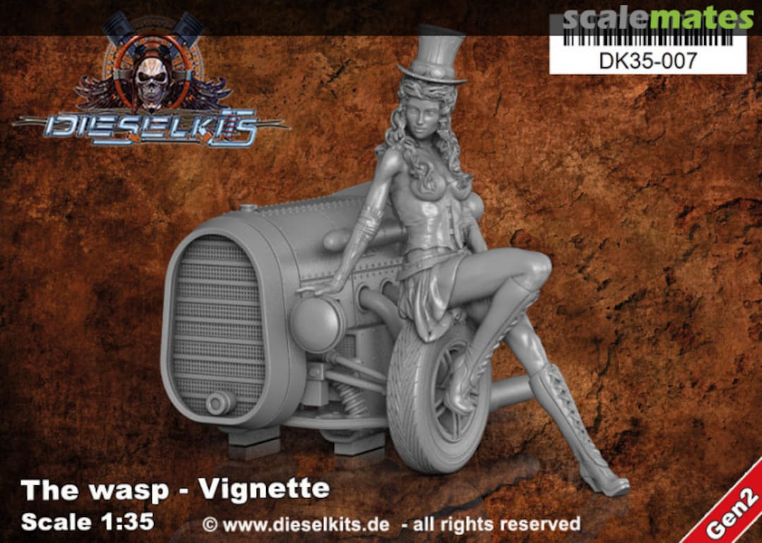 Boxart The Wasp with Natasha posing, Half Car Version DK35-007 Dieselkits Boxart The Wasp with Natasha posing, Half Car Version DK35-007 Dieselkits