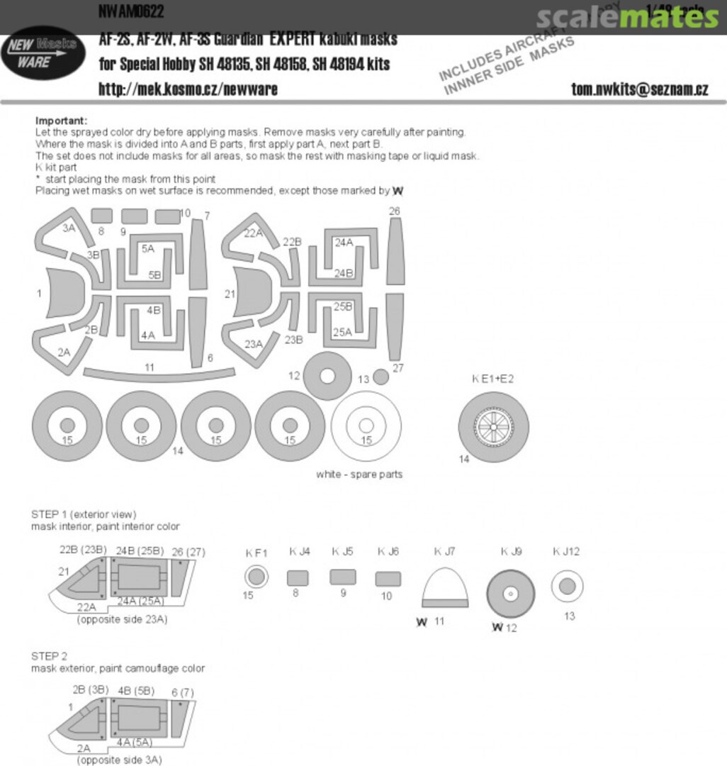 Boxart AF-2S, AF-2W, AF-3S Gaurdian EXPERT kabuki masks nwam0622 New Ware Boxart AF-2S, AF-2W, AF-3S Gaurdian EXPERT kabuki masks nwam0622 New Ware