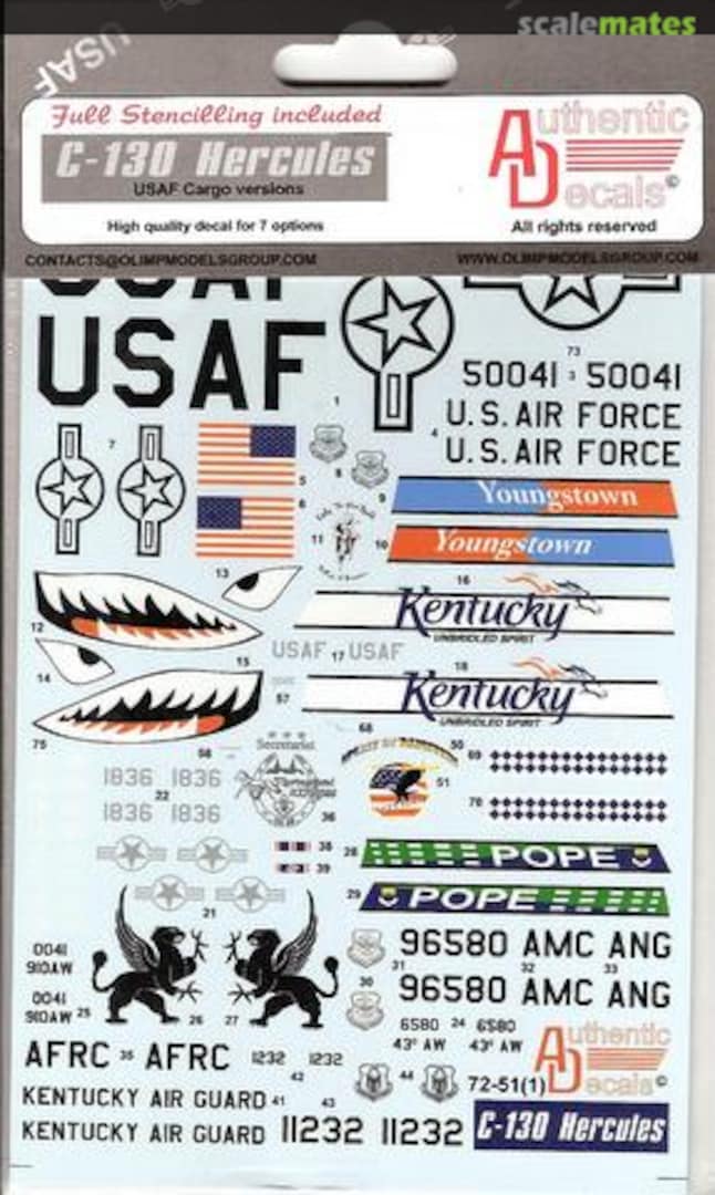 Boxart C-130 Hercules 72-51 Authentic Decals Boxart C-130 Hercules 72-51 Authentic Decals