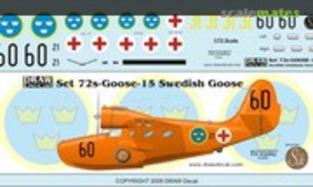 1:72 Grumman JRF-5 Goose (Draw Decal 72-Goose-15) 72-Goose-15