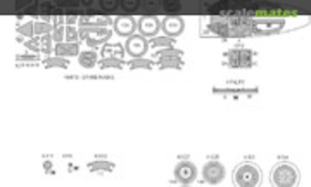 1:48 Lockheed P-38J Lightning BASIC kabuki masks (New Ware NWAM1006) NWAM1006