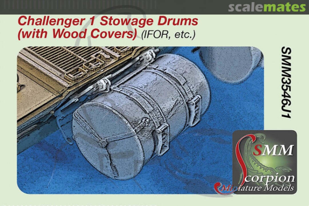 Boxart Challenger 1 Stowage Drums (with Wood Covers) SMM35546J1 Scorpion Miniature Models Boxart Challenger 1 Stowage Drums (with Wood Covers) SMM35546J1 Scorpion Miniature Models