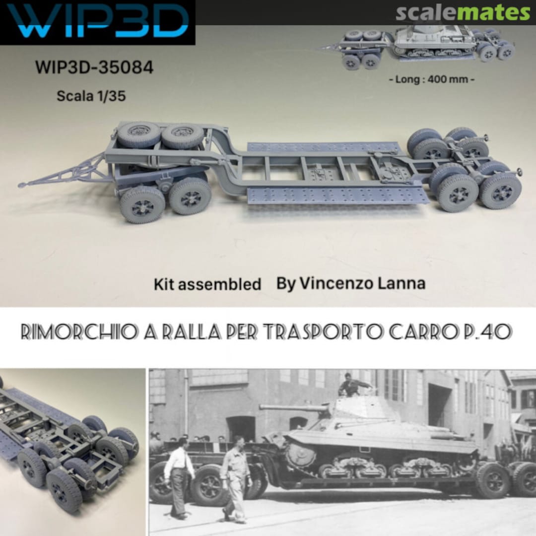 Boxart Italian tank transporter for P40 WIP3D-35084 WIP3D Boxart Italian tank transporter for P40 WIP3D-35084 WIP3D