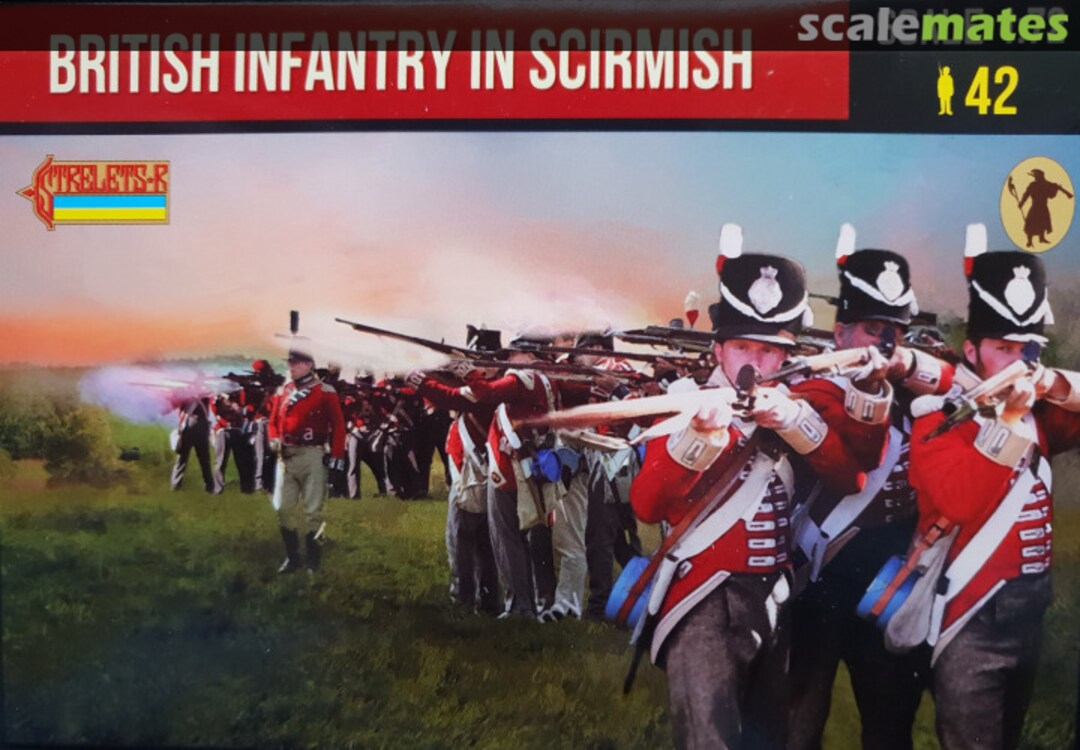 Boxart British Infantry in skirmish 285 Strelets-R Boxart British Infantry in skirmish 285 Strelets-R