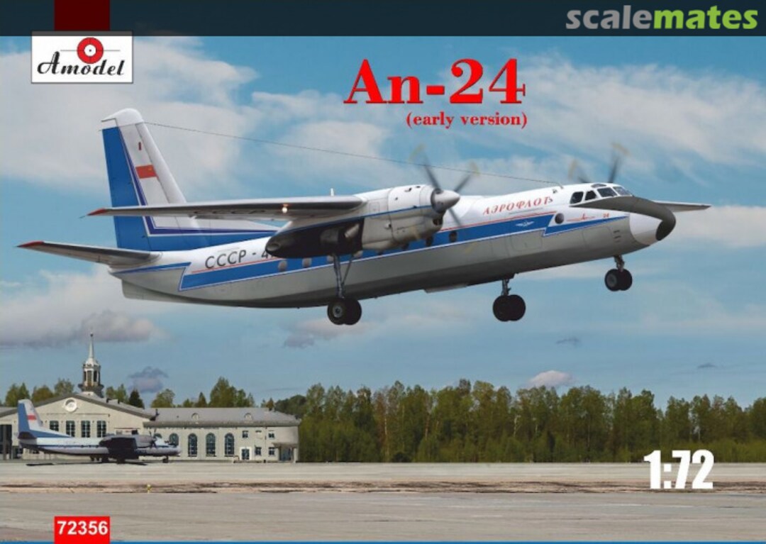 Boxart An-24 (early) 72356 Amodel Boxart An-24 (early) 72356 Amodel