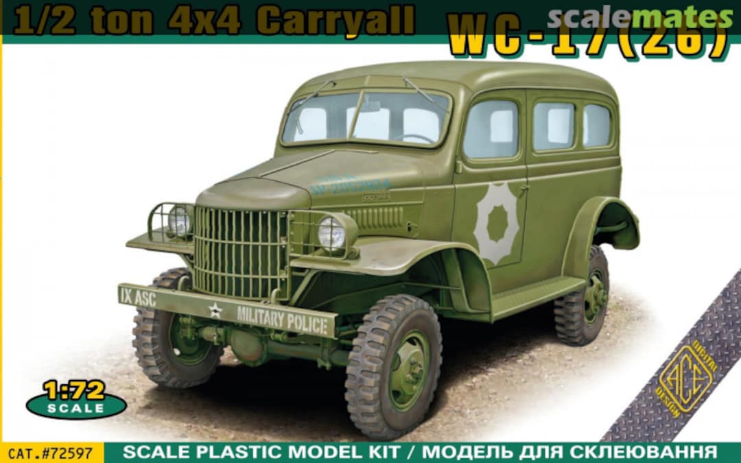 Boxart 1⁄2-ton 4x4 Carryall WC-17 (26) 72597 ACE Boxart 1⁄2-ton 4x4 Carryall WC-17 (26) 72597 ACE