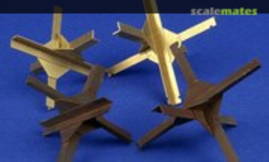 1:35 Czech Hedgehogs (4 Pcs. - 2 Sizes) (Alliance Model Works LW35045) LW35045