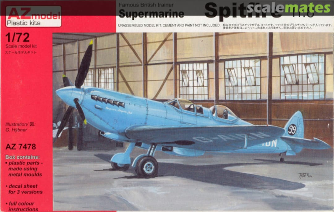 Boxart Supermarine Spitfire Tr.8 AZ7478 AZmodel Boxart Supermarine Spitfire Tr.8 AZ7478 AZmodel