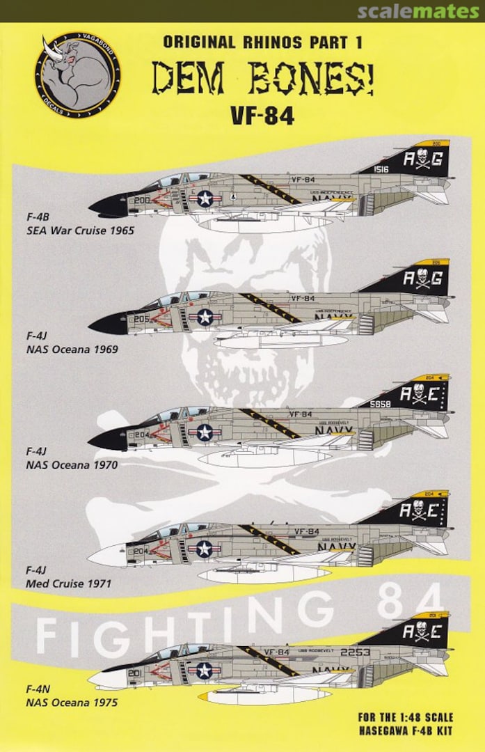 Boxart Dem Bones! VF-84 48-001 Vagabond Decals Boxart Dem Bones! VF-84 48-001 Vagabond Decals