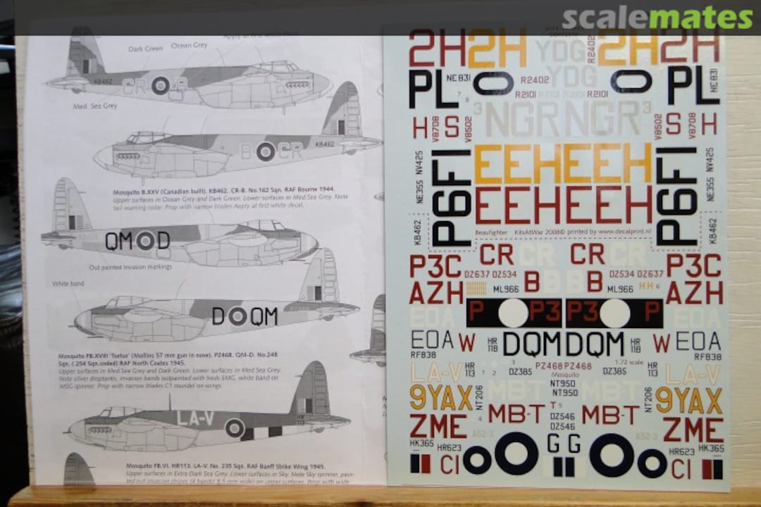 Boxart Mosquito/Beaufigther DDK7219 Kits at War Boxart Mosquito/Beaufigther DDK7219 Kits at War