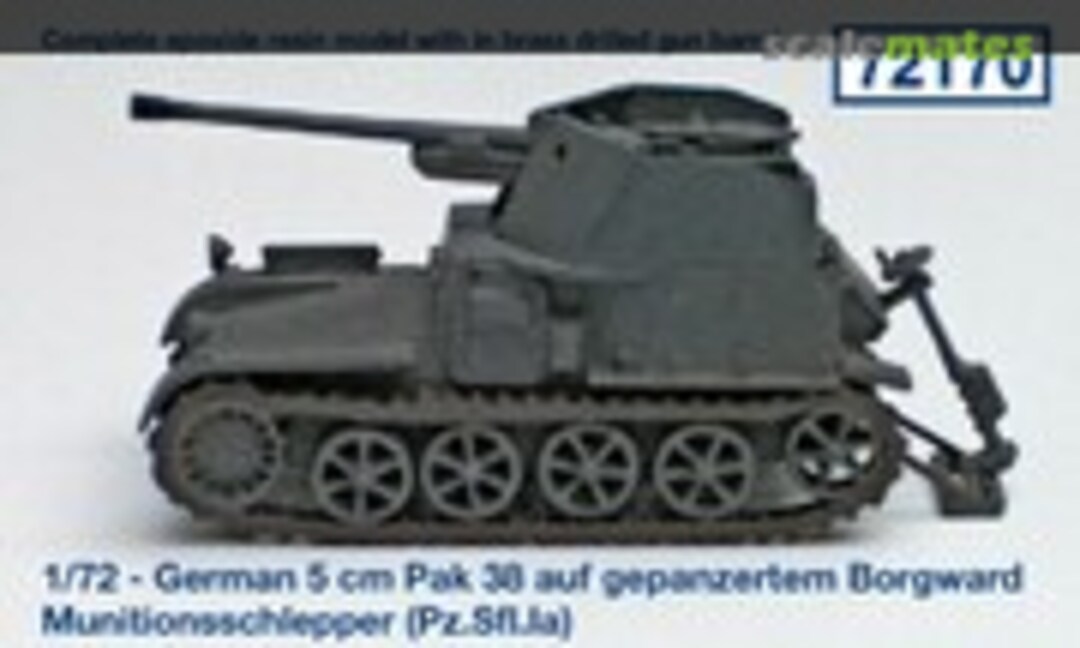 1:72 5cm Pak 38 auf gepanzertem Borgward Munitionsschlepper (Pz.Sfl.la) (Schatton Modellbau 72170) 72170