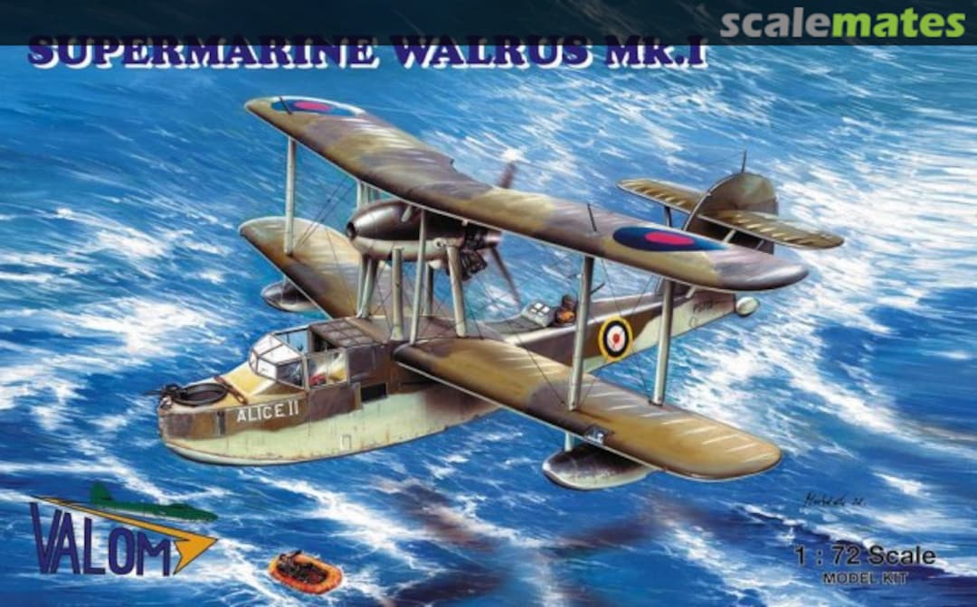 Boxart Supermarine Walrus Mk.I 72013 Valom Boxart Supermarine Walrus Mk.I 72013 Valom