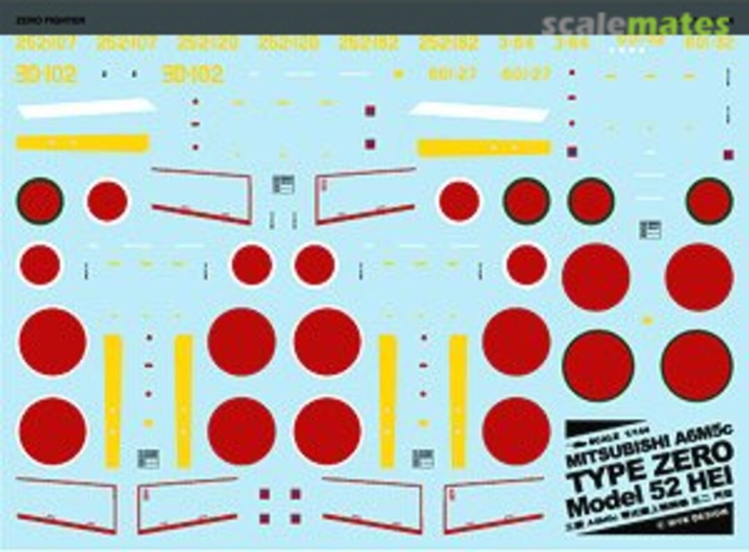 Boxart Mitsubishi A6M5c Zero Fighter Model 52 Hei A-448 MYK Design Boxart Mitsubishi A6M5c Zero Fighter Model 52 Hei A-448 MYK Design