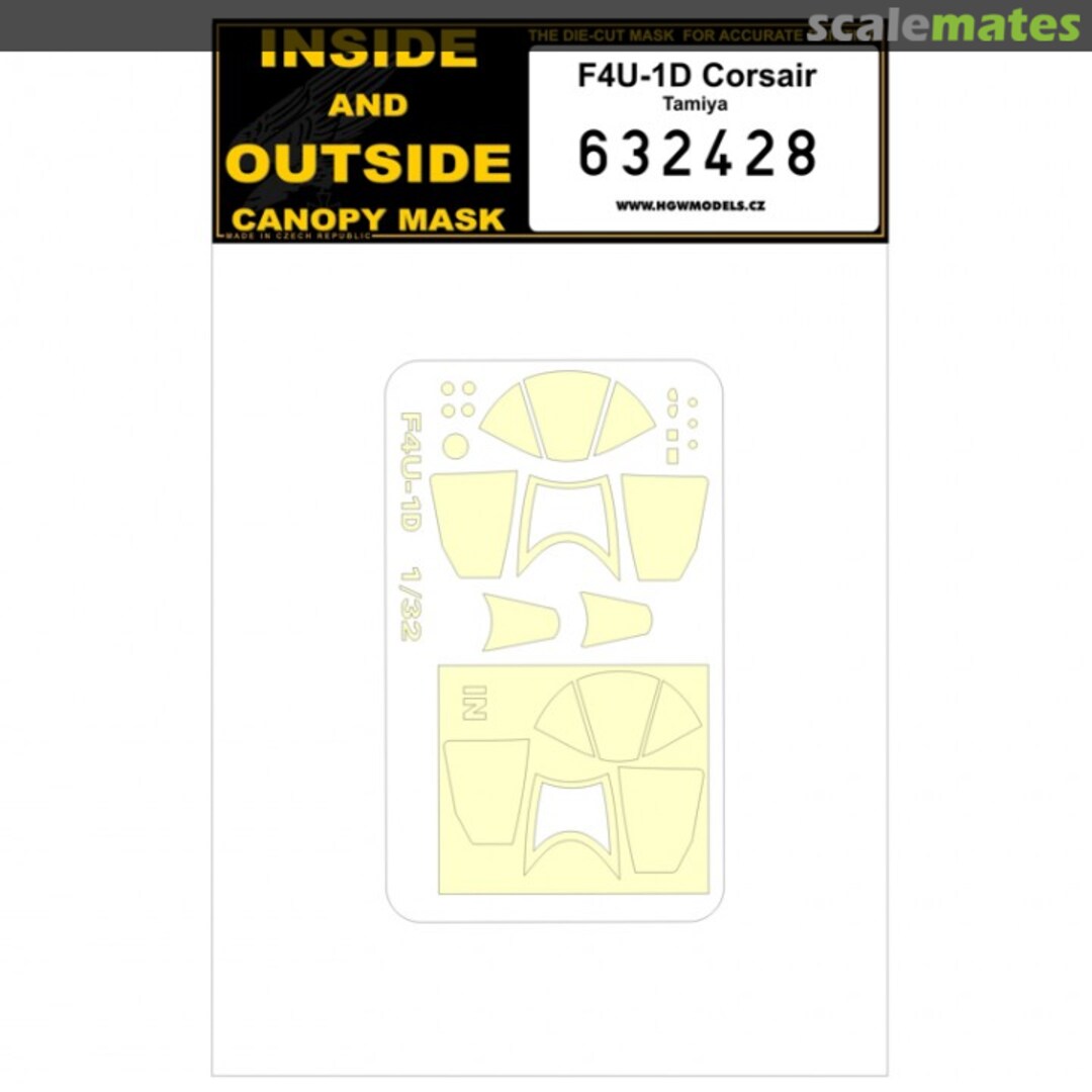 Boxart F4U-1D Corsair - Masks - Tamiya - 632428 HGW Models Boxart F4U-1D Corsair - Masks - Tamiya - 632428 HGW Models