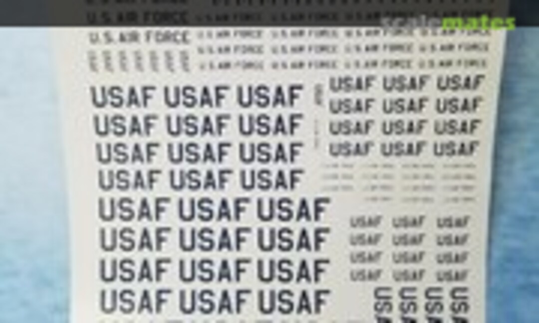 1:72 USAF Blue ID 3/6/9/12/15/18/21/24&quot; (Microscale 72-251)