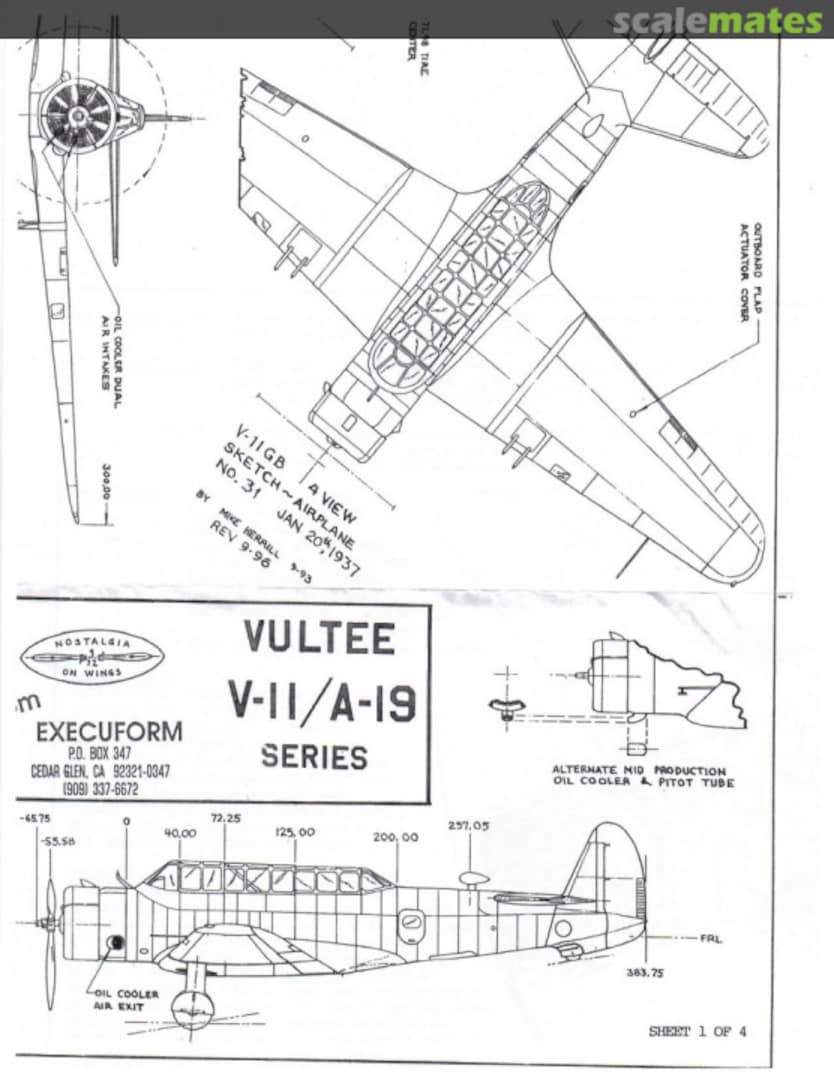 Boxart Vultee V-11 / A-19 V-11/A-19 Execuform Boxart Vultee V-11 / A-19 V-11/A-19 Execuform