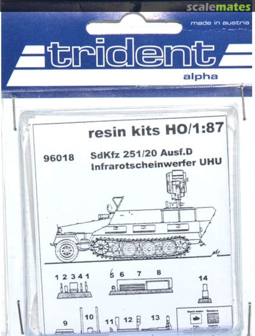 Boxart Conversion Sd.Kfz. 251/20 Ausf. D Uhu 96018 Trident Miniatures Boxart Conversion Sd.Kfz. 251/20 Ausf. D Uhu 96018 Trident Miniatures