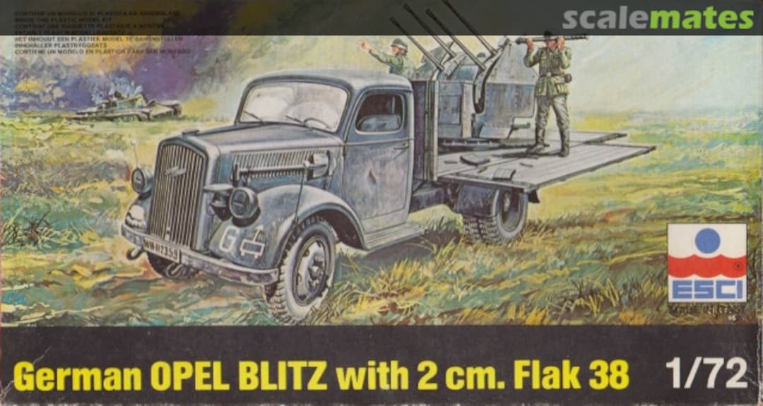 Boxart Opel Blitz with 2 cm Flak 38 8052 ESCI Boxart Opel Blitz with 2 cm Flak 38 8052 ESCI
