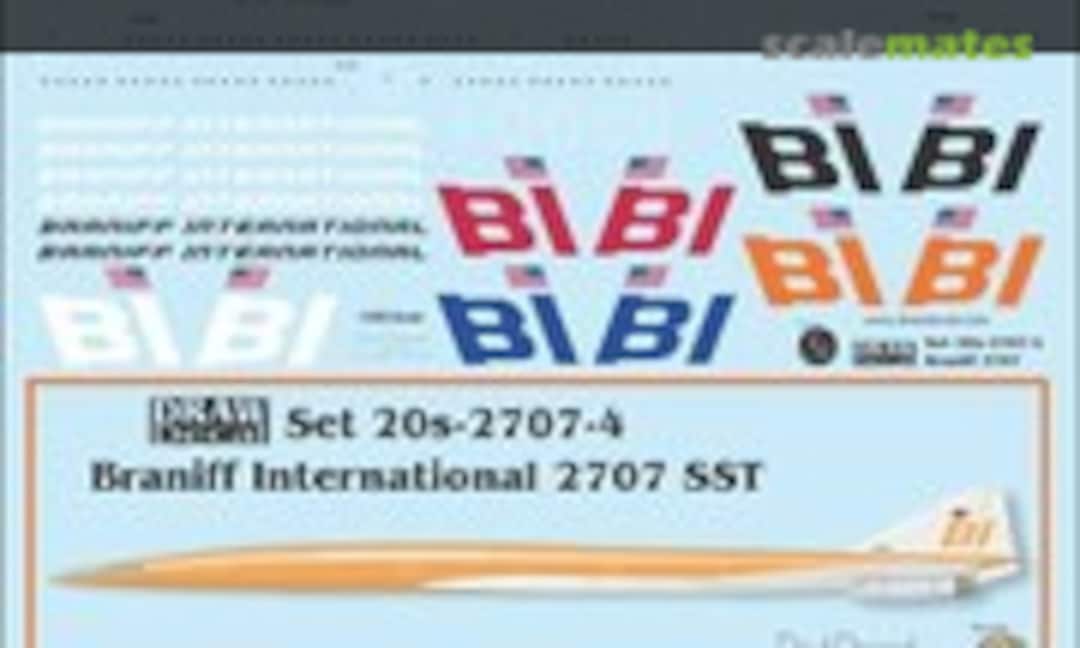 1:200 Braniff 2707 SST (Draw Decal 20-2707-4) 20-2707-4