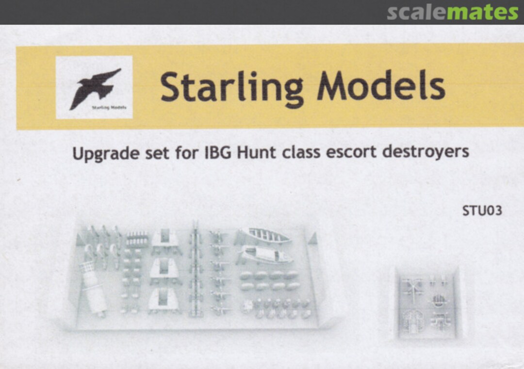 Boxart Upgrade set for IBG Hunt class escort destroyers STU03 Starling Models