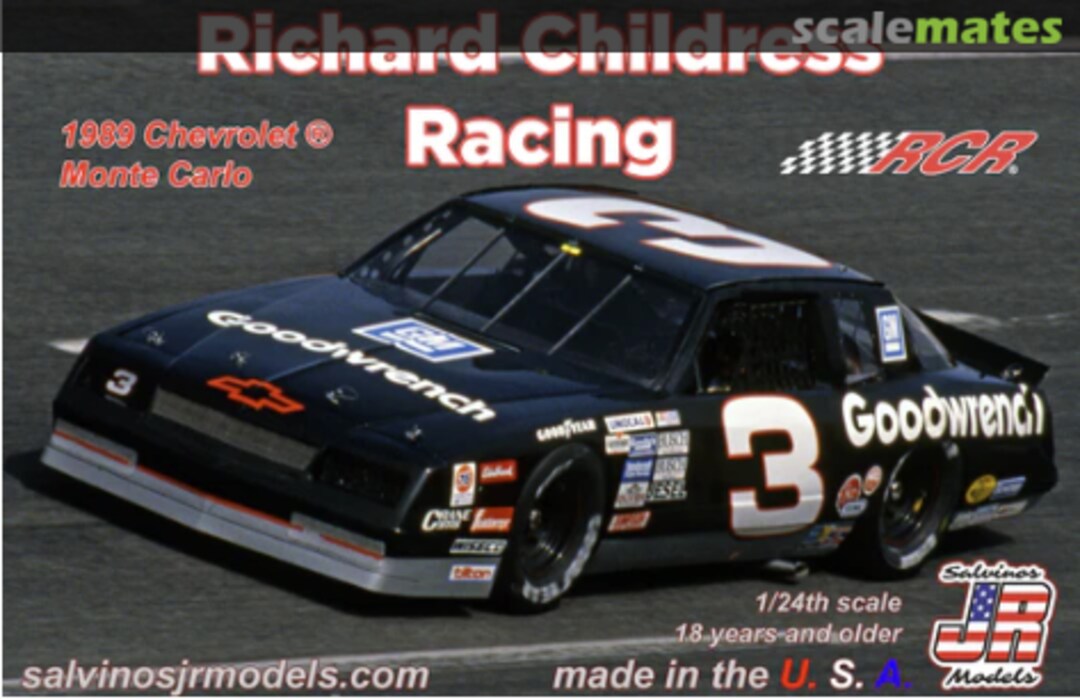 Boxart 1989 Chevrolet Monte Carlo RCMC1989P Salvinos JR Models Boxart 1989 Chevrolet Monte Carlo RCMC1989P Salvinos JR Models