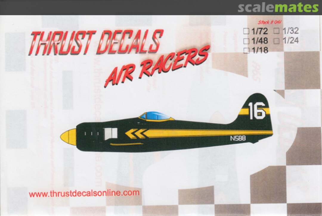Boxart N588 Sea Fury Racer 041 Thrust Decals Boxart N588 Sea Fury Racer 041 Thrust Decals