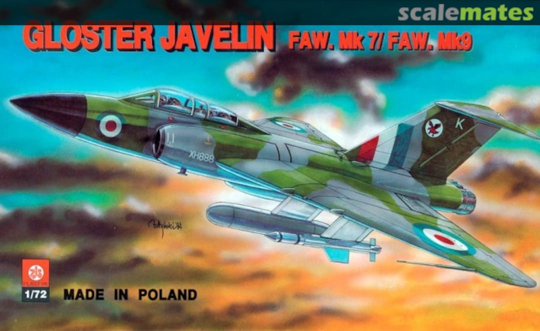 Boxart Gloster Javelin FAW.Mk7 / FAW.Mk9 S-008 ZTS Plastyk Boxart Gloster Javelin FAW.Mk7 / FAW.Mk9 S-008 ZTS Plastyk