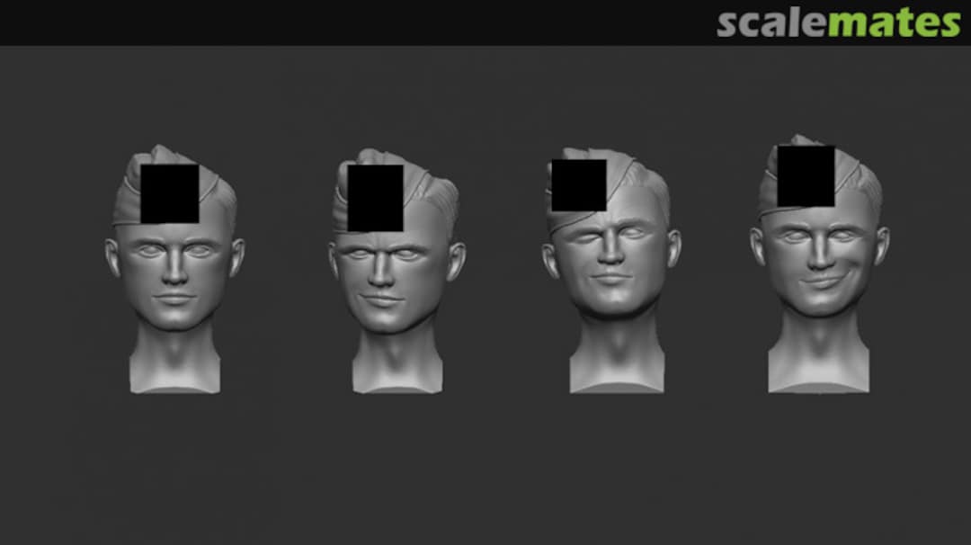Boxart Heads with Field Cap M40 F027-72 Firma49