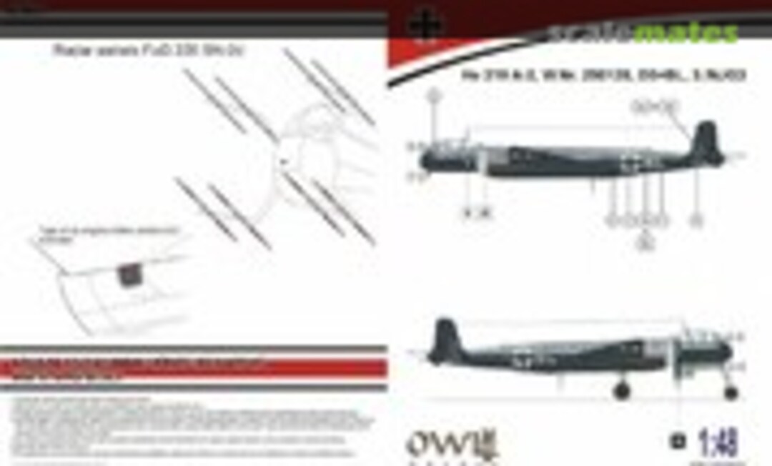 1:48 He 219 A-2, W.Nr. 209126, D5+BL, 3./NJG3 (OWL DS48022) DS48022