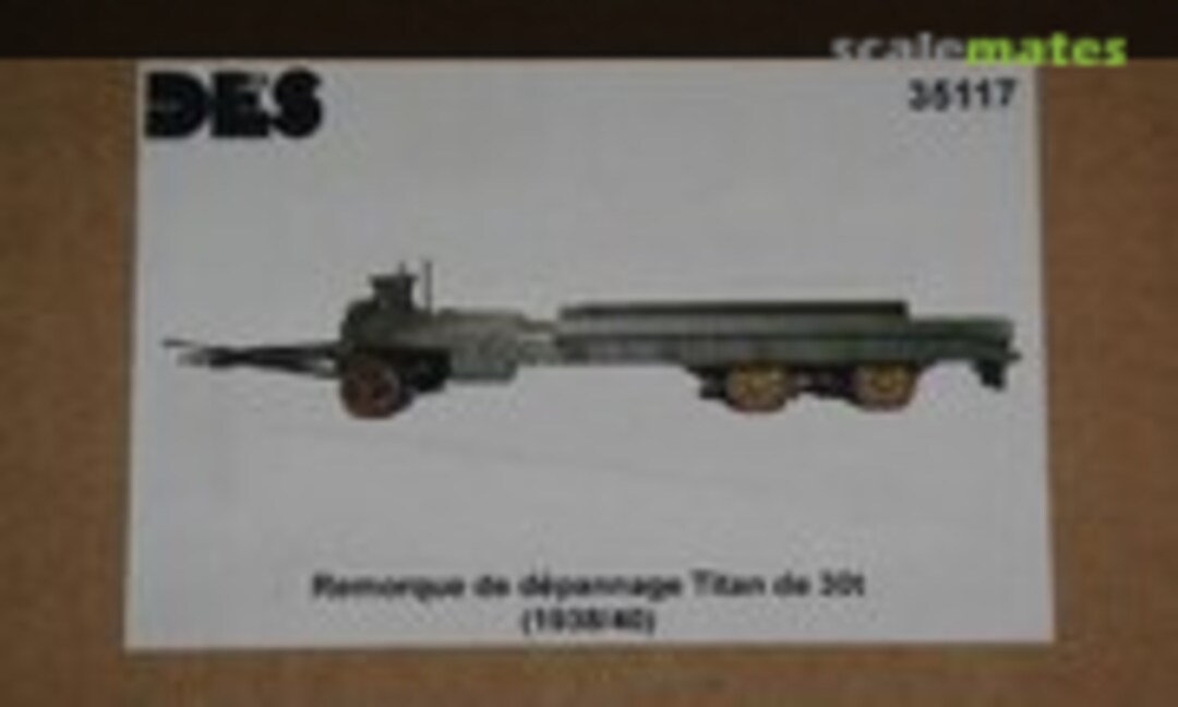 1:35 Titan 30 ton French heavy towing trailer (DES Kit 35117) 35117