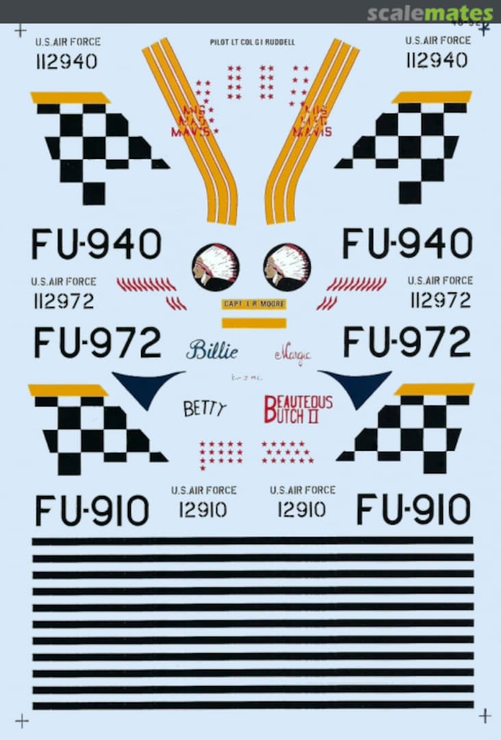 Boxart USAF F-86F Sabres 48-52 Microscale Boxart USAF F-86F Sabres 48-52 Microscale