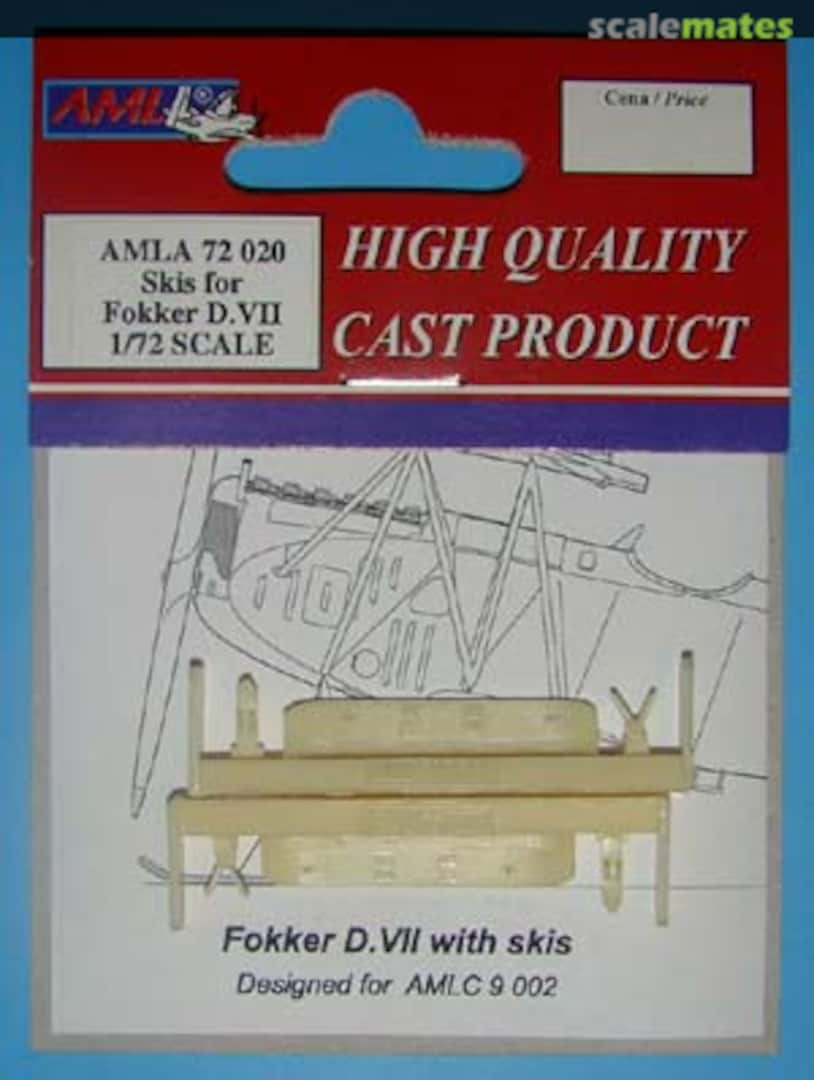 Boxart Fokker D. VII Skis AMLA72020 AML Boxart Fokker D. VII Skis AMLA72020 AML