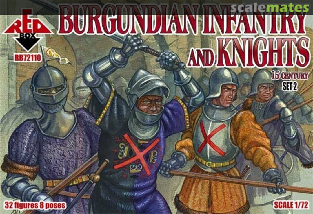 Boxart Burgundian Infantry & Knights Set 2 RB72110 Red Box Boxart Burgundian Infantry & Knights Set 2 RB72110 Red Box