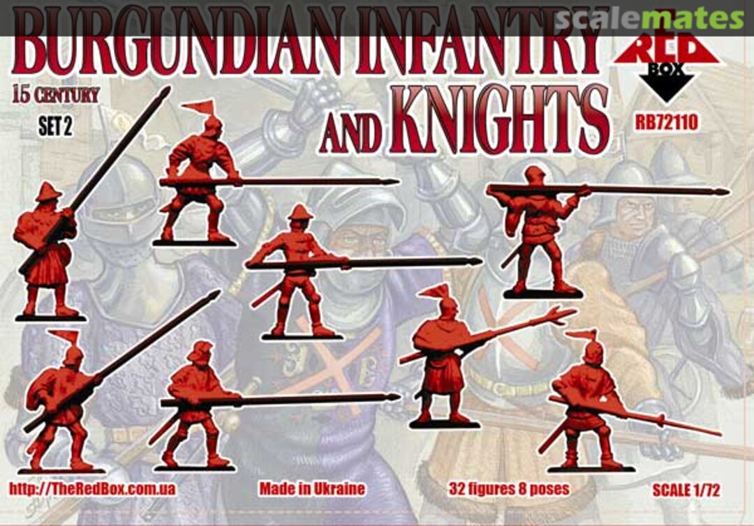 Contents Burgundian Infantry & Knights Set 2 RB72110 Red Box Contents Burgundian Infantry & Knights Set 2 RB72110 Red Box