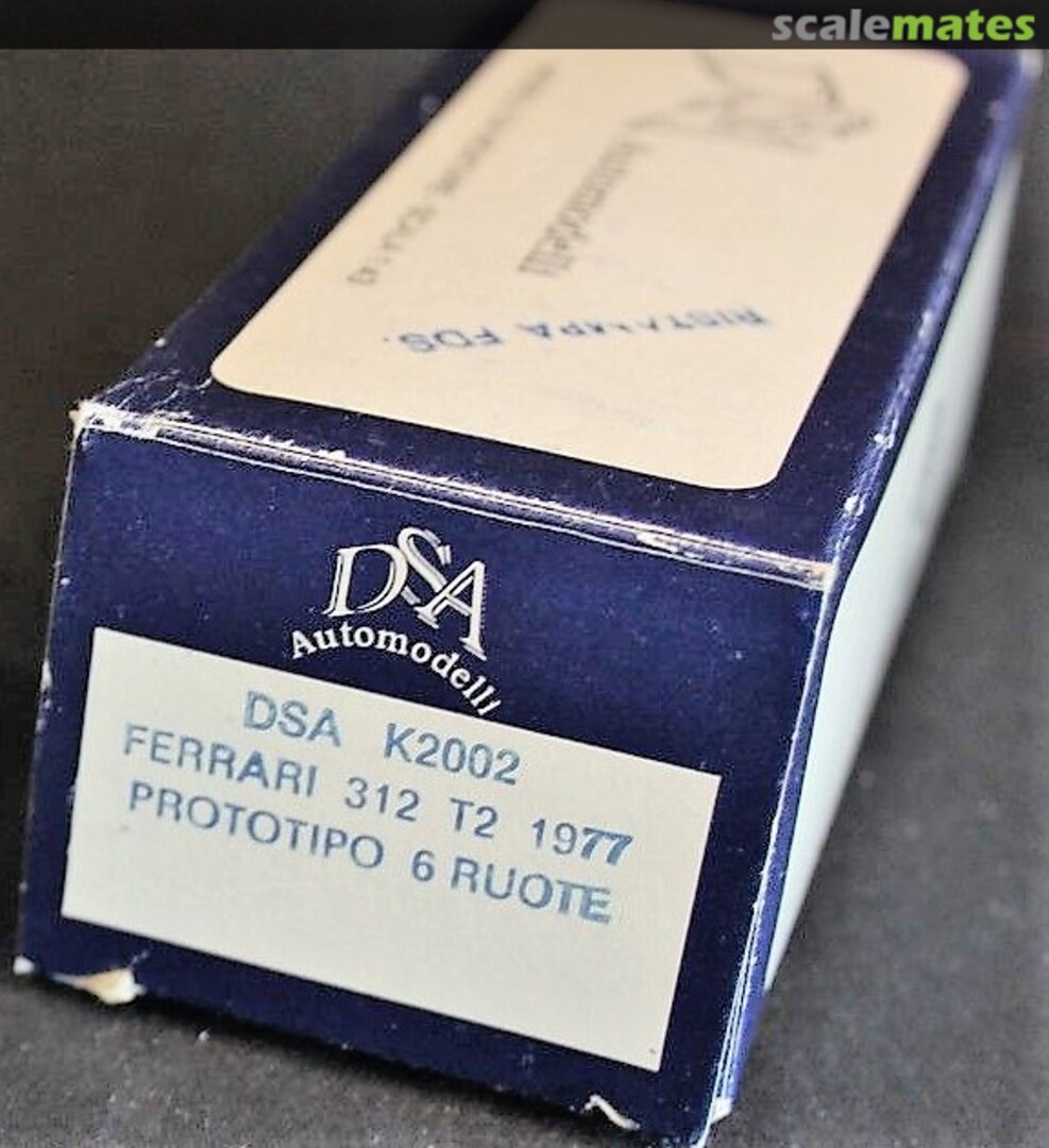 Boxart Ferrari 312 T2 K2002 DSA Automodelli Boxart Ferrari 312 T2 K2002 DSA Automodelli
