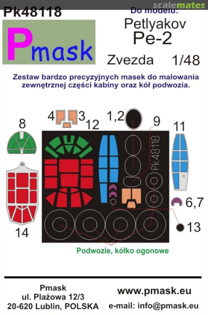 Boxart Petlyakov Pe-2 PK48118 Pmask Boxart Petlyakov Pe-2 PK48118 Pmask