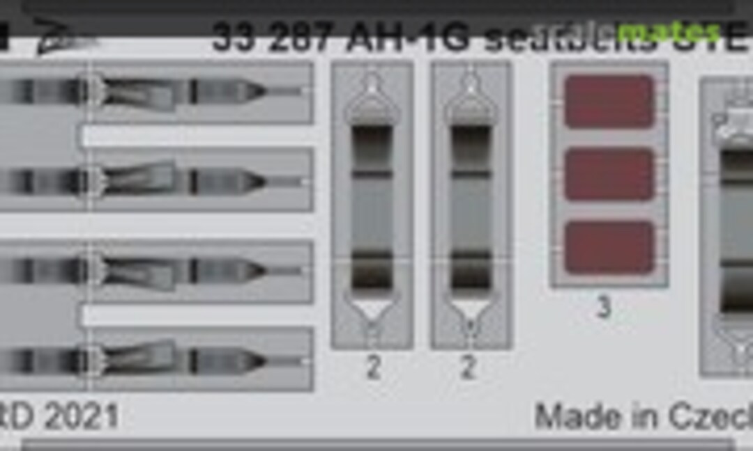 1:32 AH-1G seatbelts STEEL ICM (Eduard 33287) 33287