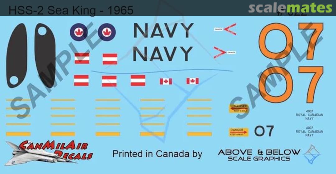 Boxart Sikorsky CHSS-2 Sea King 022 Above & Below Graphics