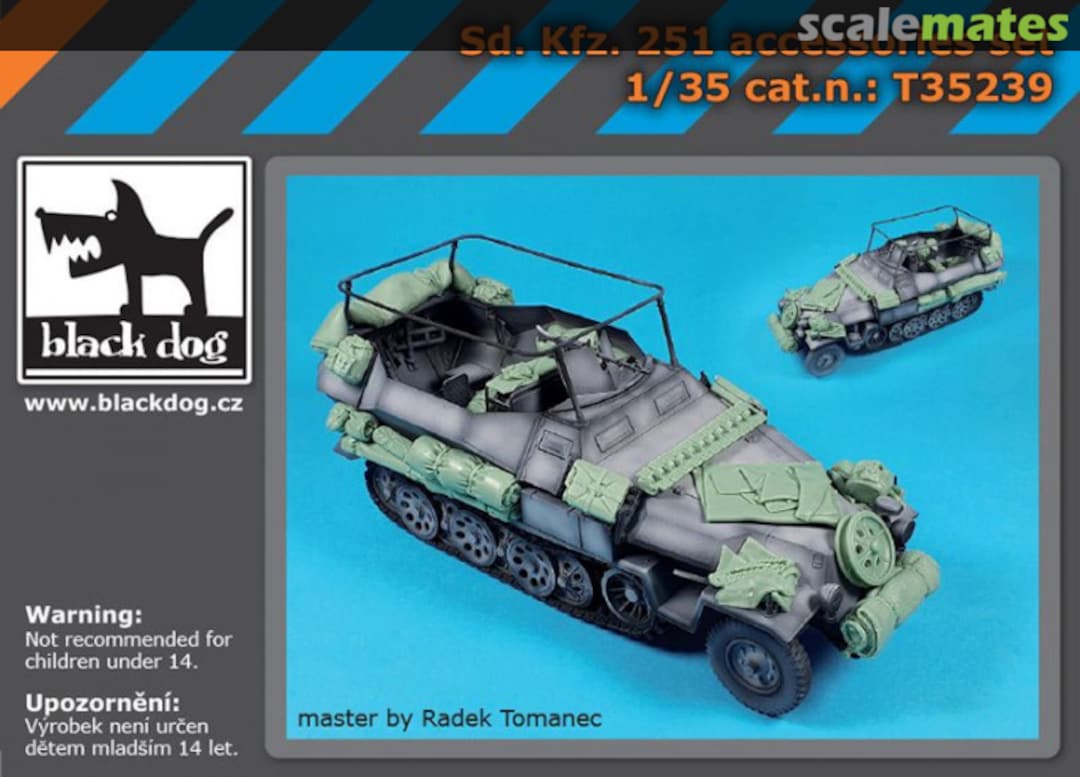 Boxart Sd.Kfz. 251 accessories set T35239 Black Dog Boxart Sd.Kfz. 251 accessories set T35239 Black Dog