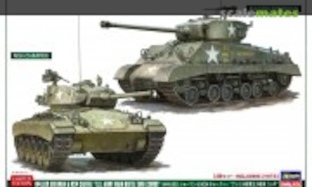 1:72 M4A3E8 Sherman &amp; M24 Chaffee (2 kits) (Hasegawa 30068)