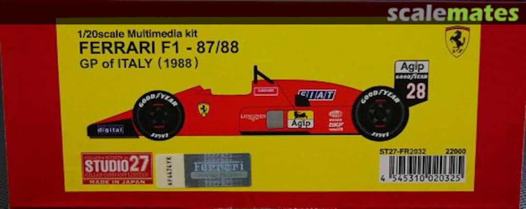 Boxart Ferrari F1-87/88 ST27-FR2032 Studio27 Boxart Ferrari F1-87/88 ST27-FR2032 Studio27