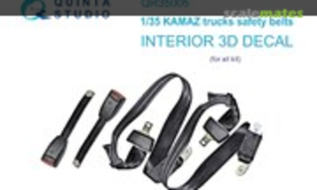 1:35 KAMAZ Trucks Safety Belts interior 3D decals (Quinta Studio QR35005) QR35005