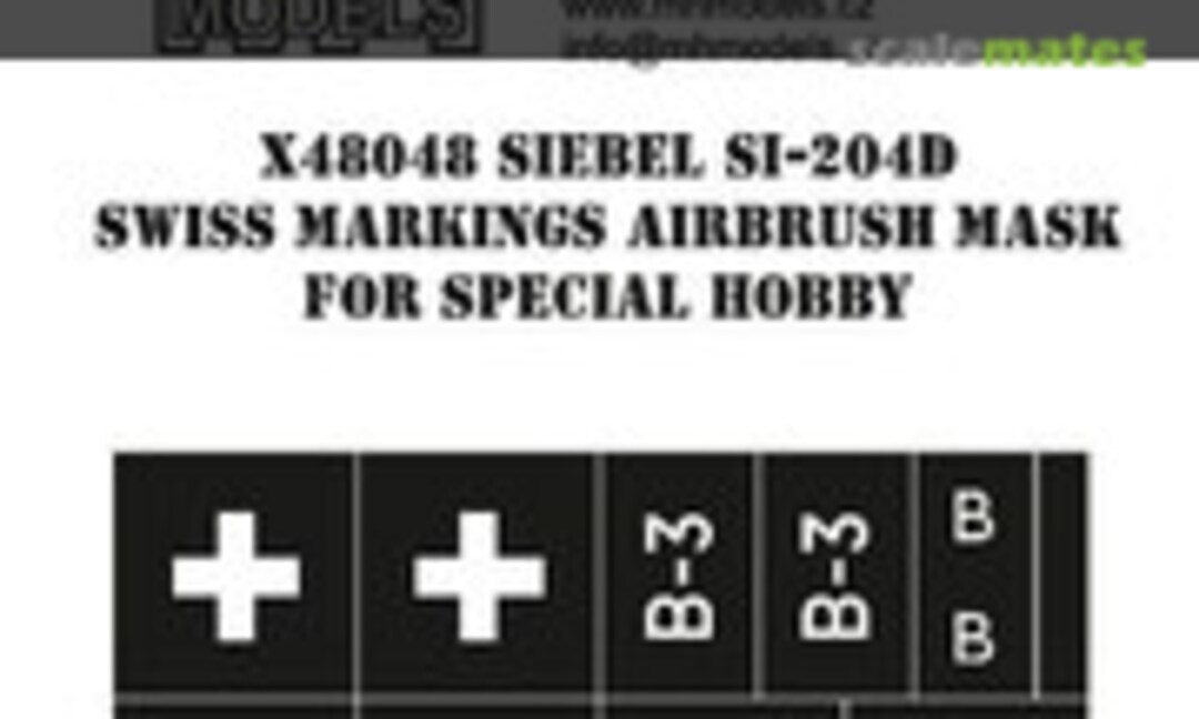 1:48 Siebel Si-204D Swiss Markings Airbrush Masks (MH Models X48048) X48048