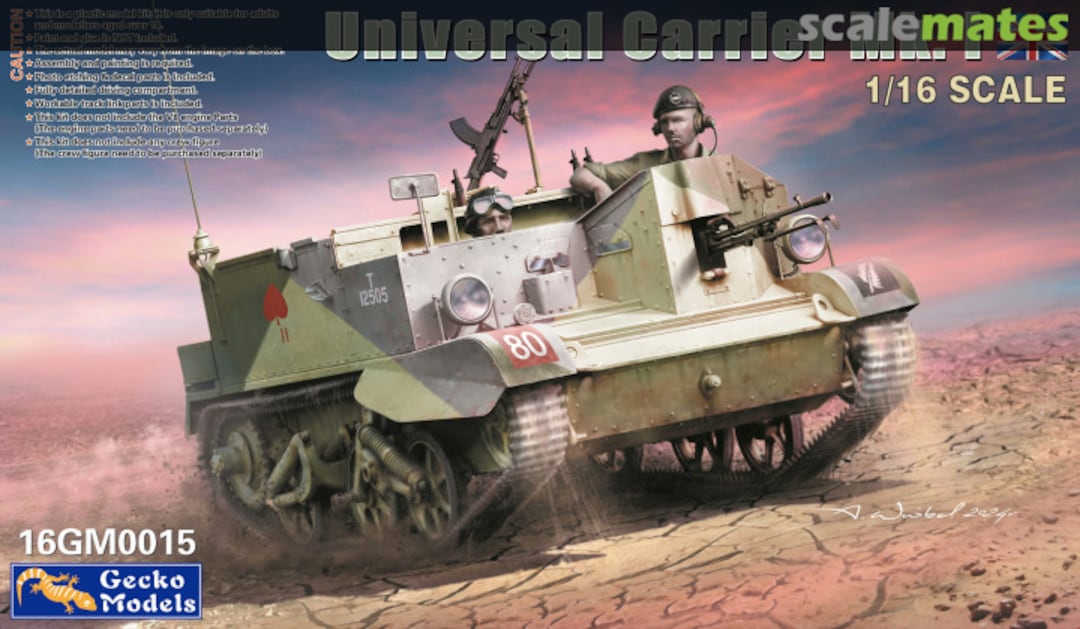 Boxart Universal Carrier Mk. I 16GM0015 Gecko Models Boxart Universal Carrier Mk. I 16GM0015 Gecko Models
