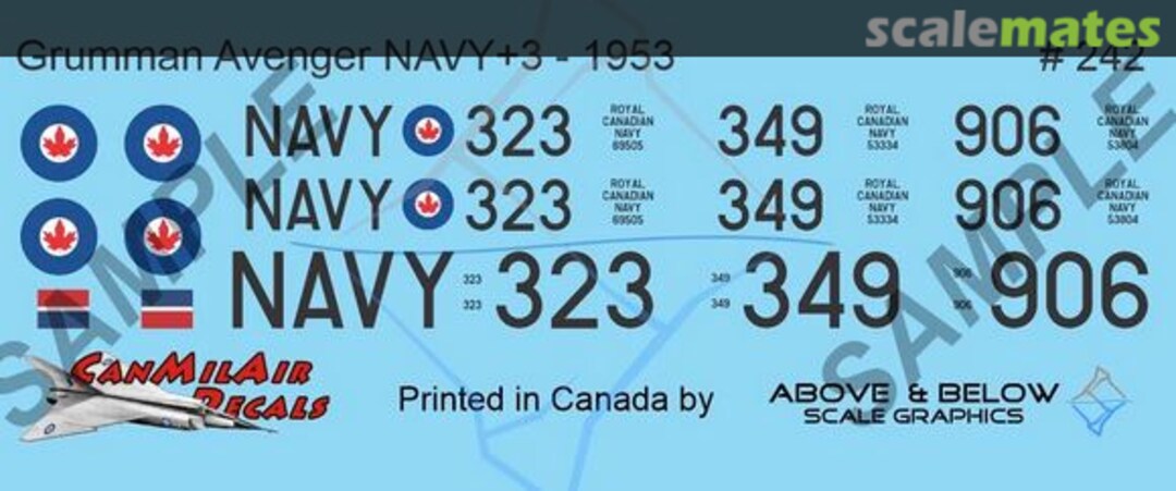 Boxart Grumman AS 3 Avenger 242 Above & Below Graphics