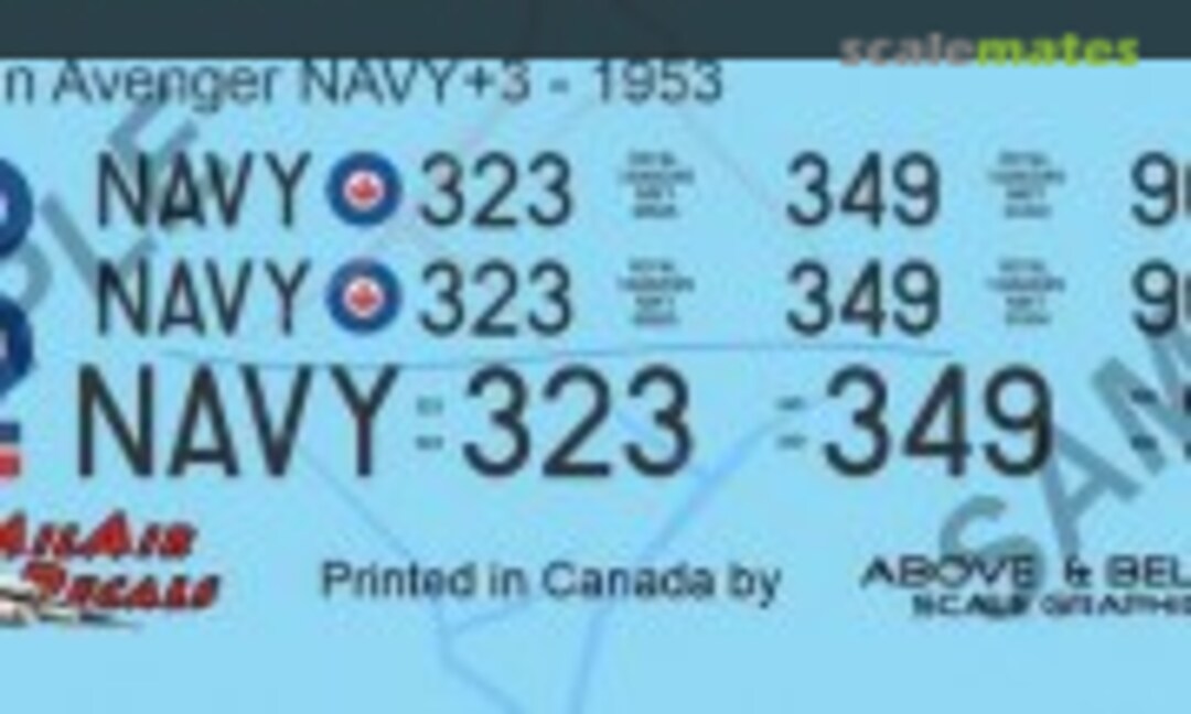 1:72 Grumman AS 3 Avenger (Above & Below Graphics 242) 242